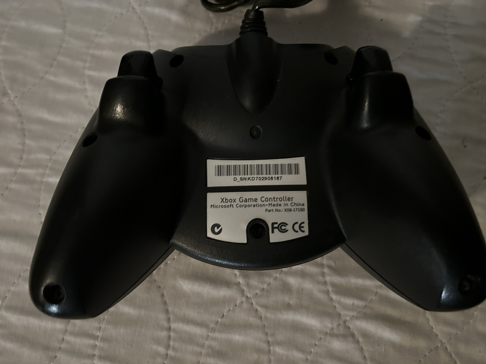 Original Black Xbox Controller S Type With Breakaway Cable and Adapter