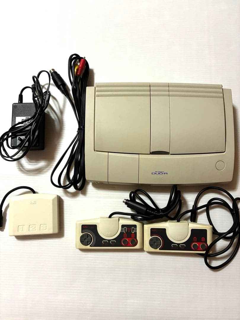 NEC PC Engine Duo-R PI-TG10 White Console NTSC-J AC100V Retro #0003