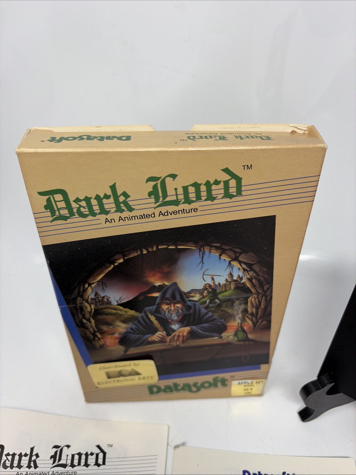 Dark Lord Datasoft Apple IIe Big Box Game 5.25″ Floppy Complete CIB 1987 RPG .