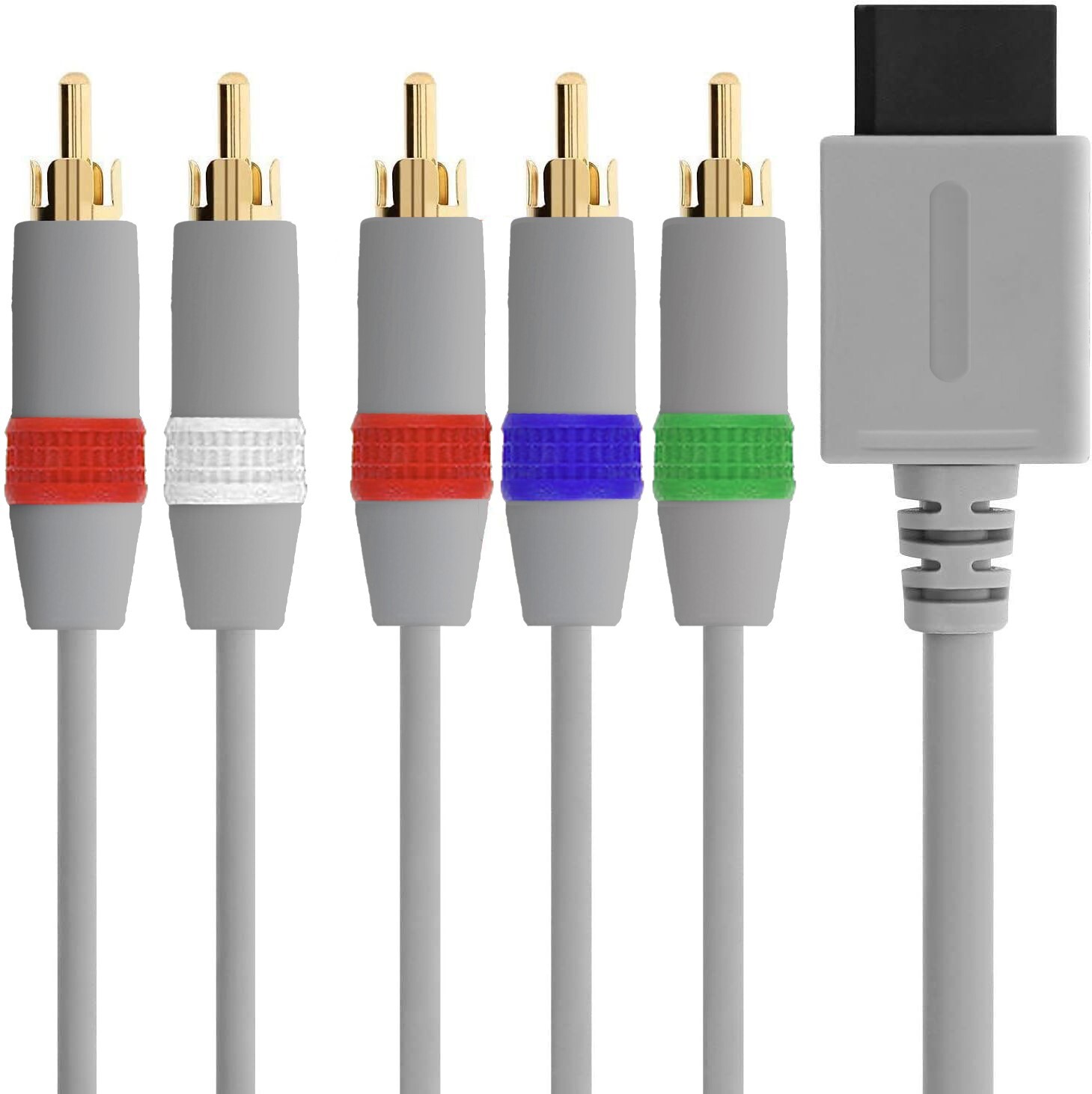 6FT HD TV Component RCA Audio Video AV Cable Cord Plug for Nintendo Wii U Wii