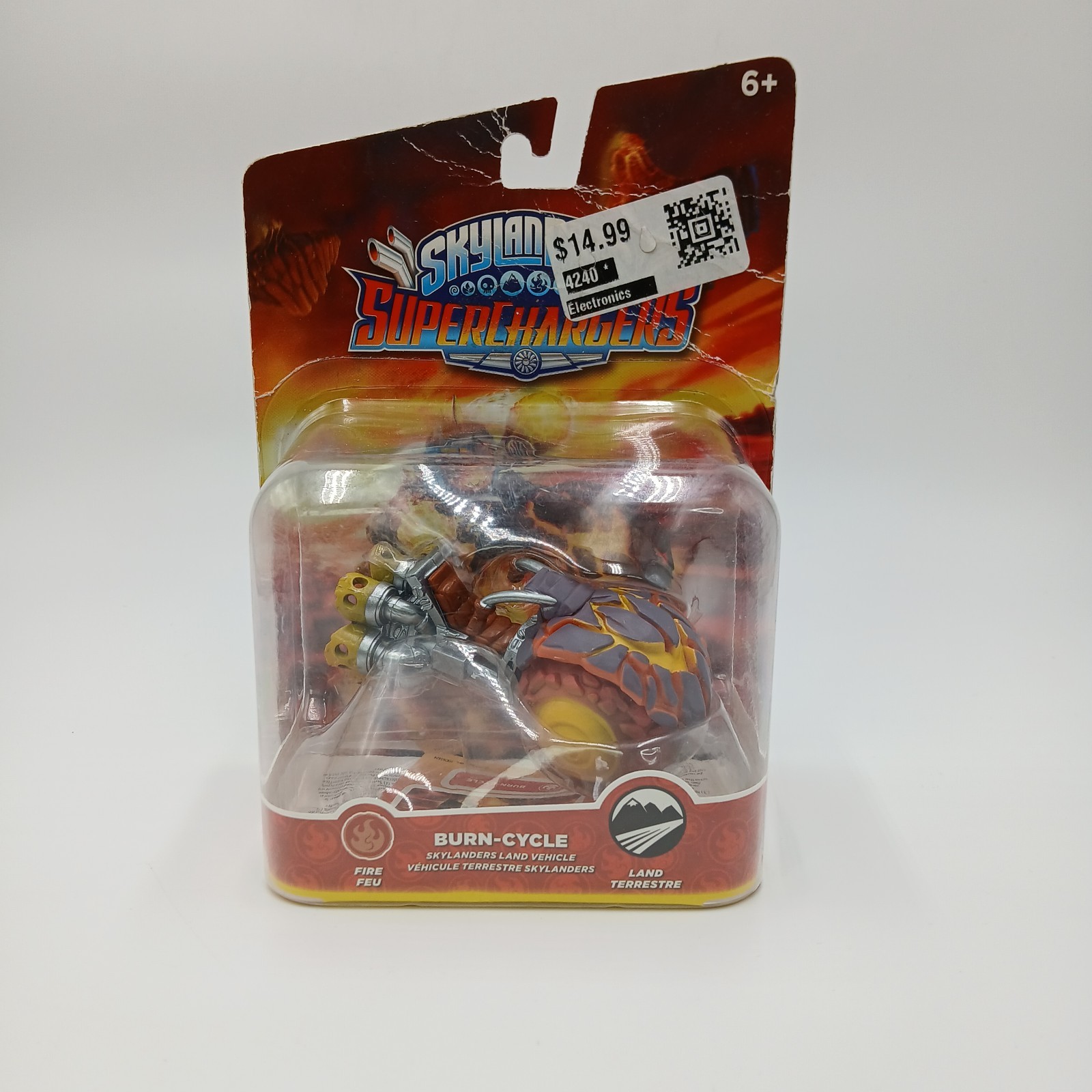 Skylanders SuperChargers Burn Cycle Fire Land Vehicle Toys to Life NOS READ FLAW
