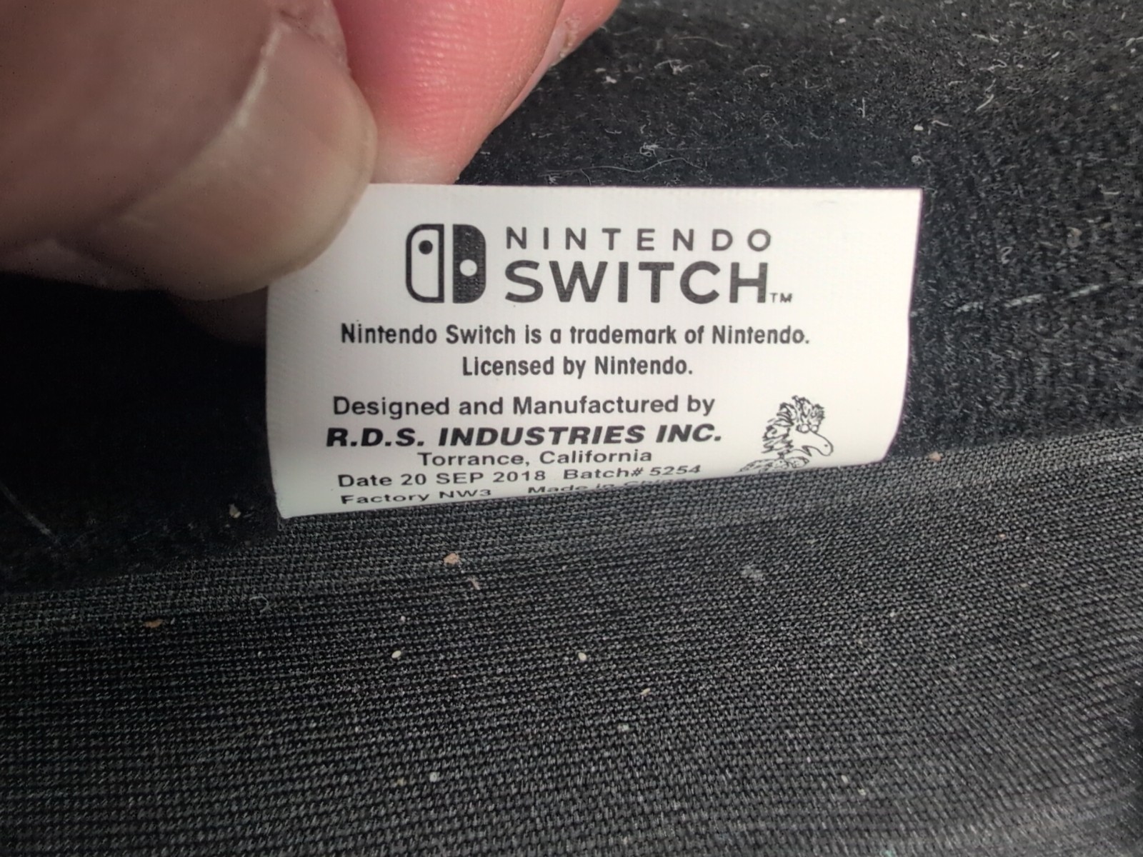 nintendo switch carrying case pokemon Black / Red and White color