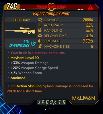 Level 72 – PC/PS4/PS5/XBOX Borderlands 3 – Zane – Moxsy BIG BANG BOYO – 10 items