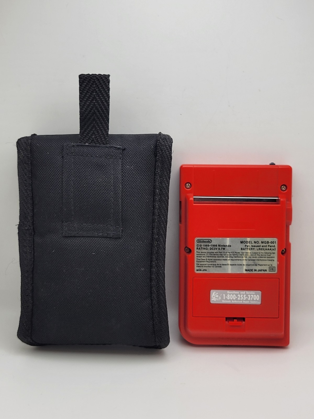 AS IS-Game Boy Pocket Console (MGB-001 / Red) GameBoy – With Case – Read