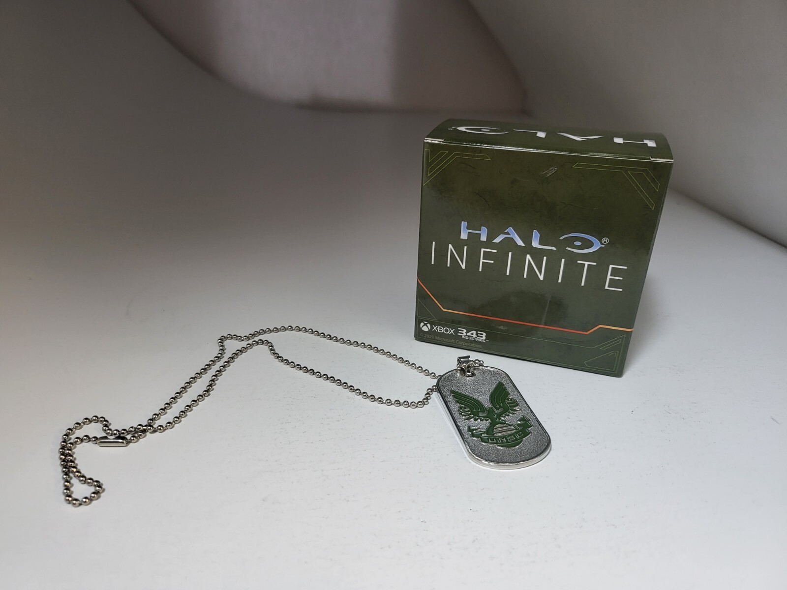 NEW MINT Factory Sealed HALO INFINITE Gamestop Promotion UNSC Dog Tag IN BOX