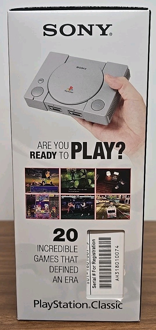 Sony PlayStation Classic Gray Console SCPH-1000R/3003868 – Authentic New Sealed