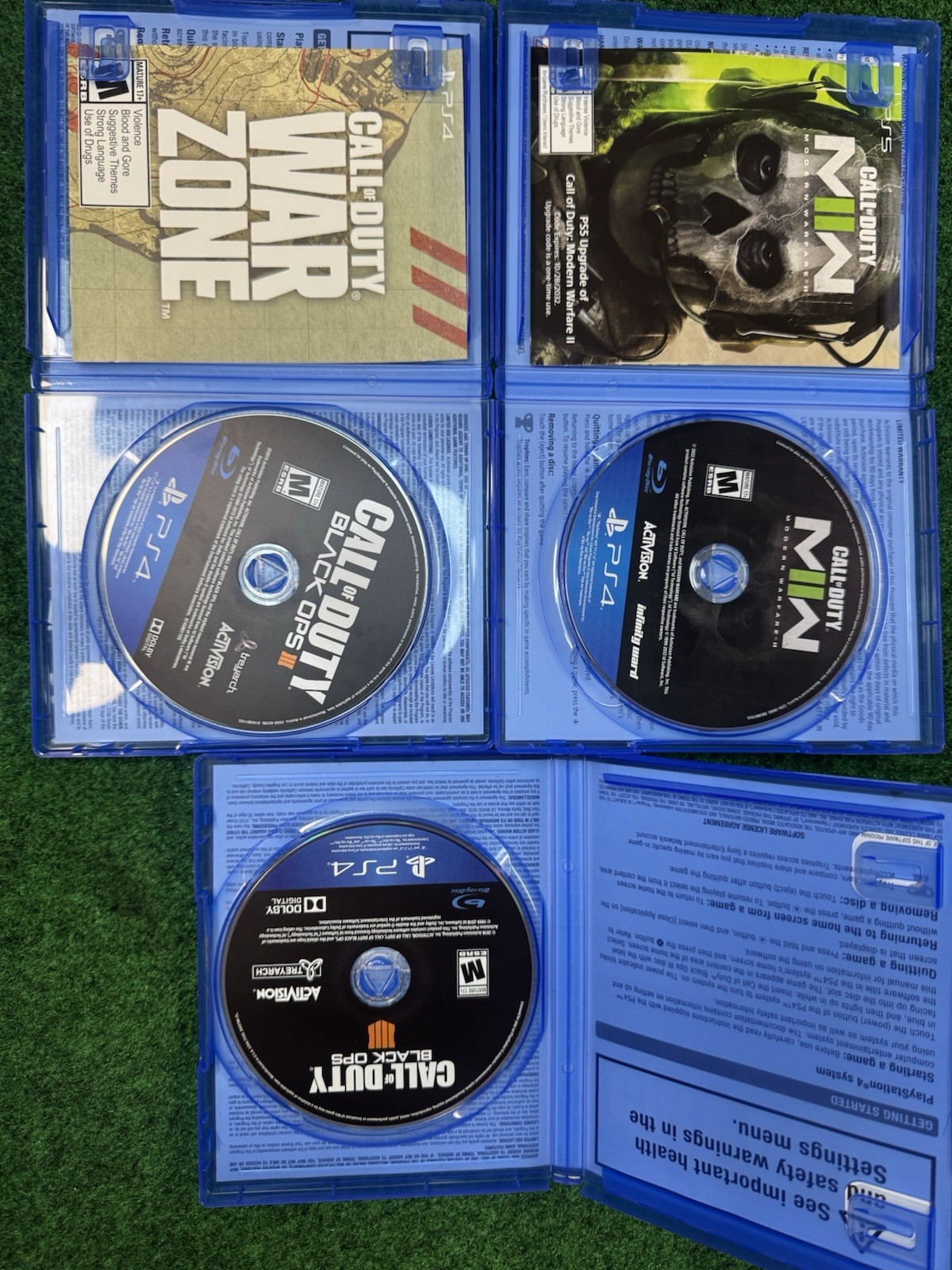 Sony PlayStation 4 Slim 1 TB Console, Controller, Cable, 3 COD Games CUH-2215B