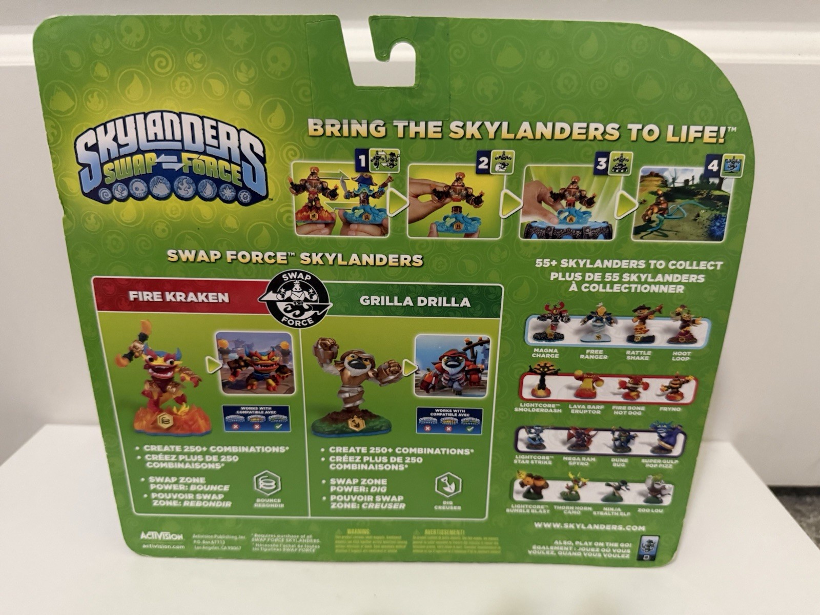 NEW IN BOX Skylanders Swap Force Fire Kraken & Grilla Drilla Factory Sealed