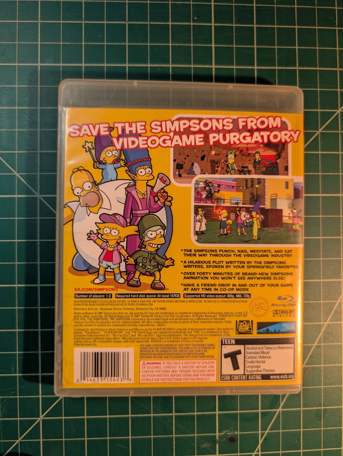 The Simpsons Game (Sony PlayStation 3, 2007) Missing Manual