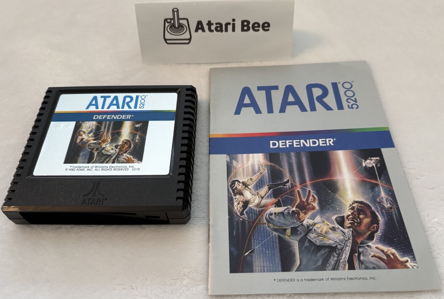 TESTED DEFENDER VGC 1982 Atari 5200 Game Cartridge W/Manual – Video