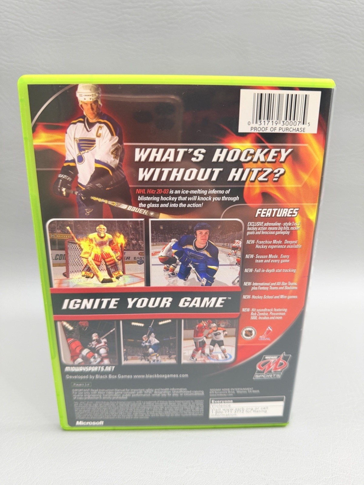 NHL Hitz 2003 (Xbox, 2002) Complete CIB – Near Mint – Warranty