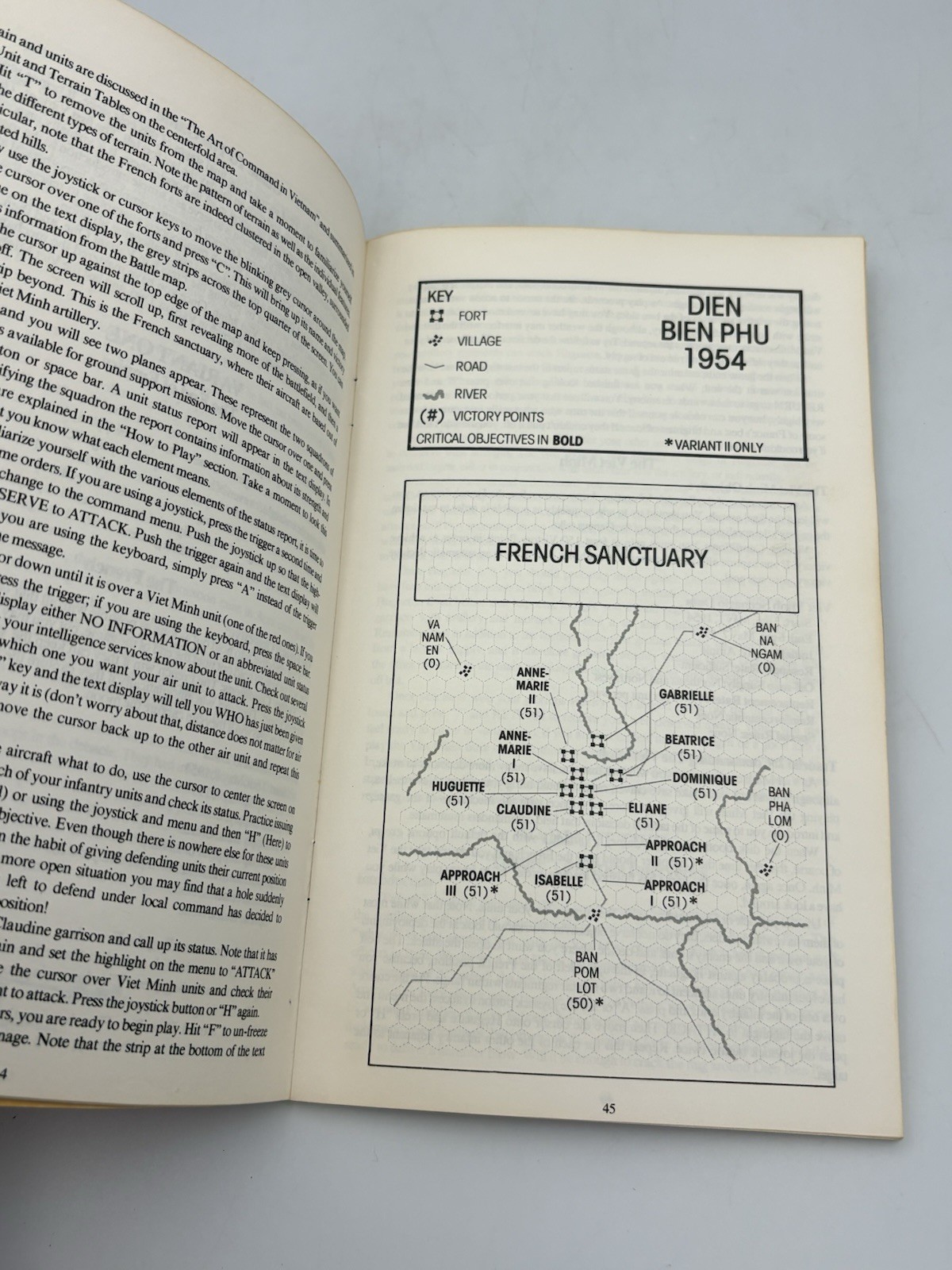 CONFLICT IN VIETNAM Game Manual ONLY Commodore 64 Apple II Atari 400/800/1200