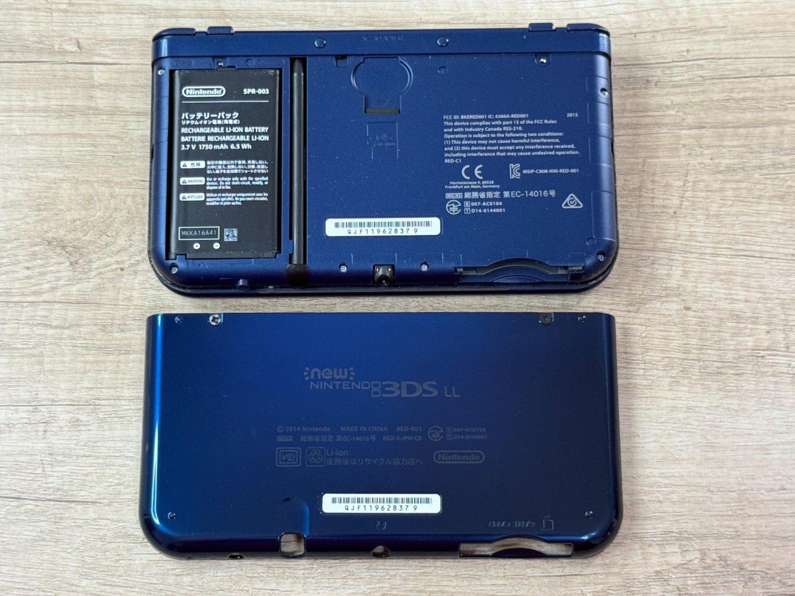 RANK B+ Dual IPS Nintendo New 3DS XL Metallic Blue Console Japan ver Tested D475
