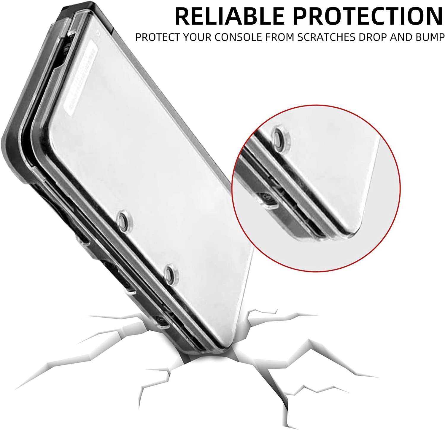 Ultra Clear Crystal Hard Protective Shell Case for 2015 Nintendo New 3DS XL LL