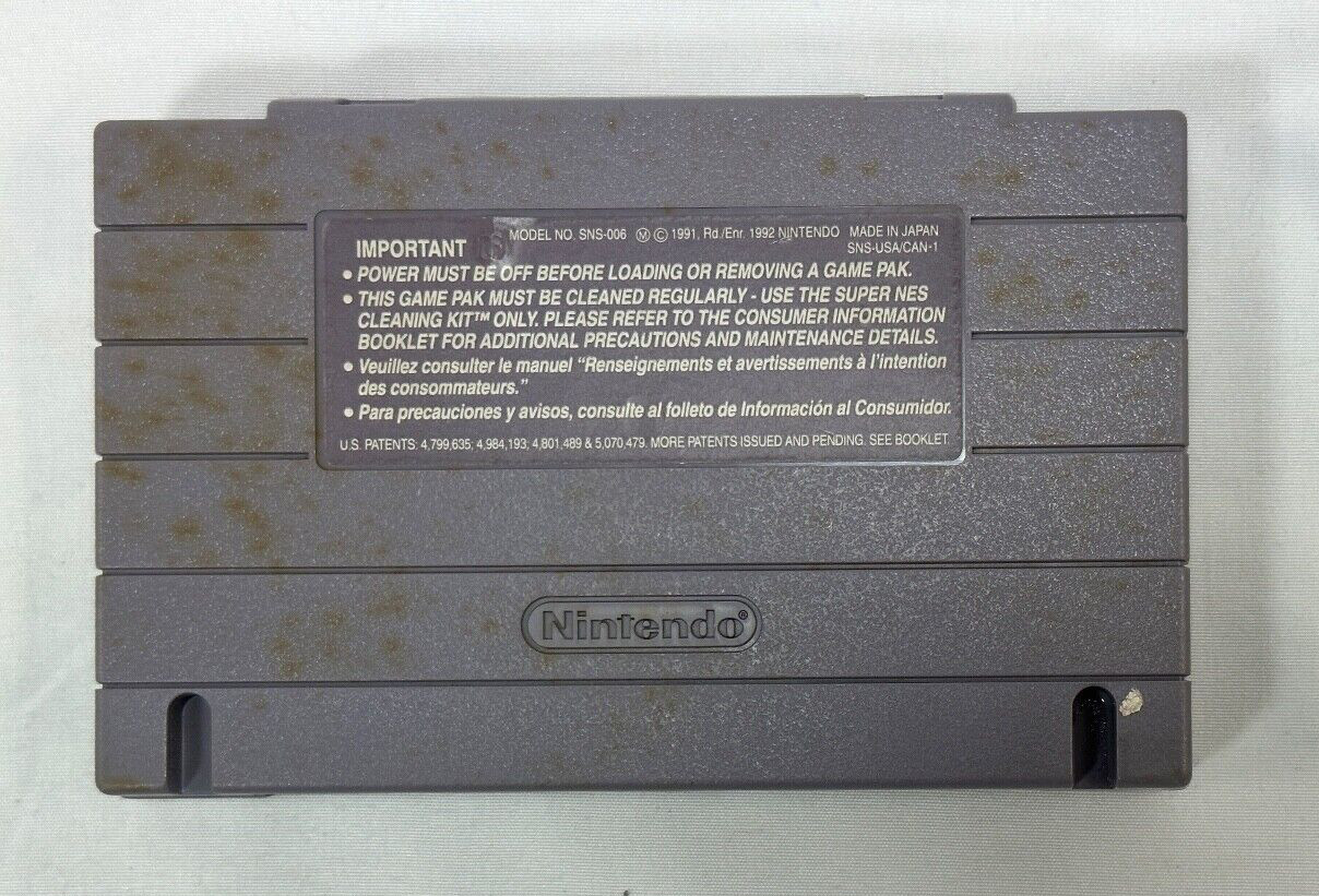 Out to Lunch SNES Super Nintendo Authentic 1991 Mindscapes Game Tested Works