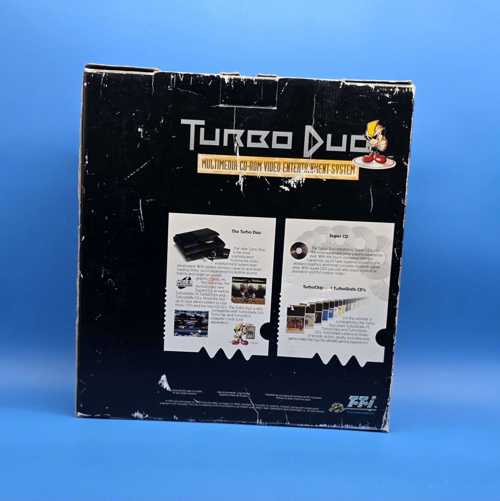TurboGrafx-CD/TurboDuo Launch Edition Black Console, CIB, Tested & Working