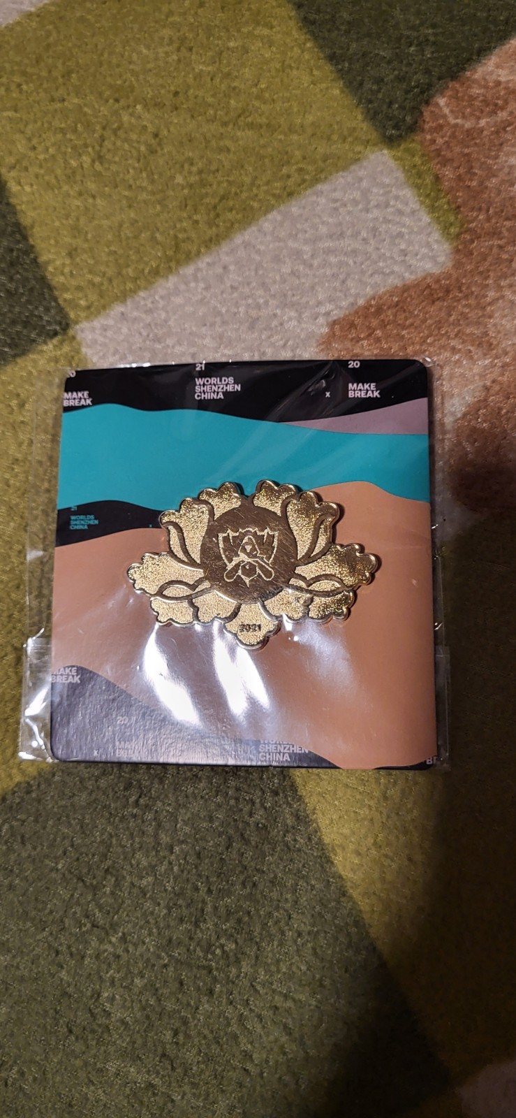 New! Riot Games League of Legends LOL Worlds 2021 Badge Pin