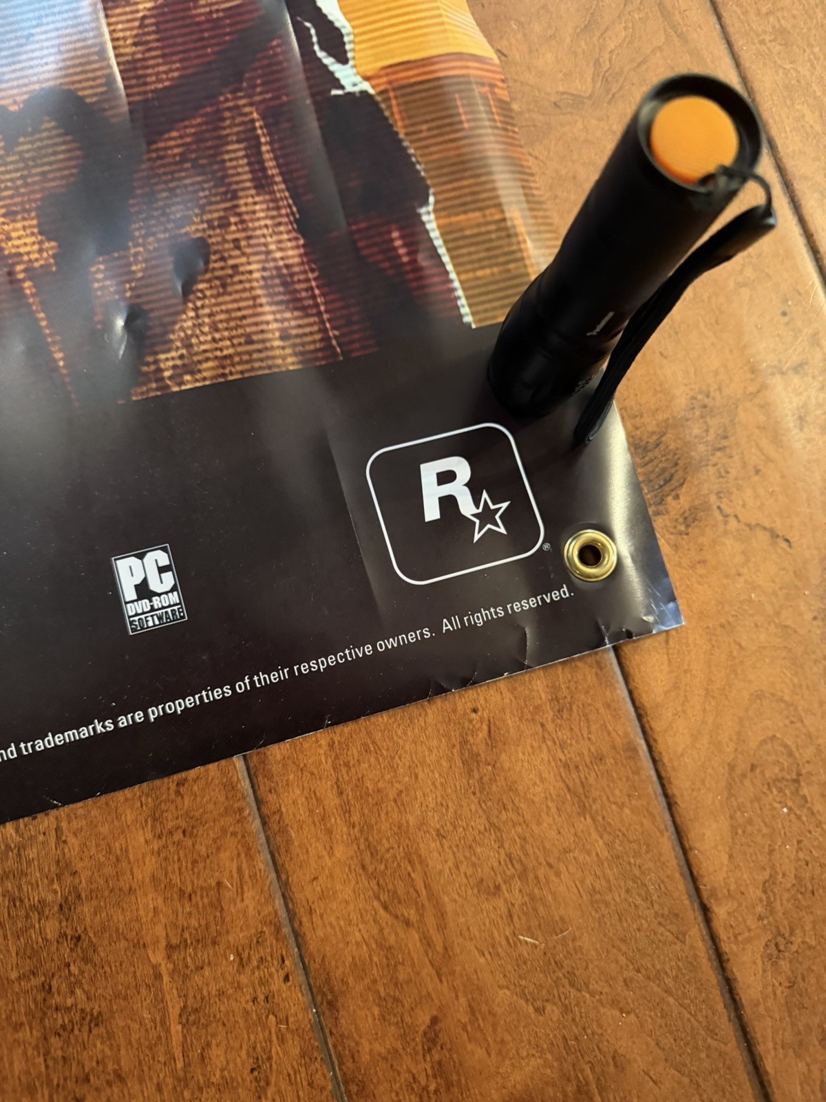 Max Payne 3 Promo Display Vinyl Banner LARGE 36″ X 70″ Store Display Double Side