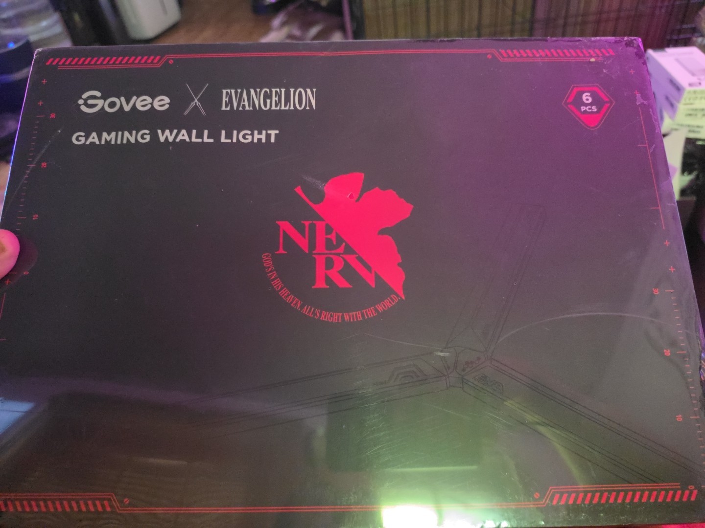Govee x Evangelion Gaming Wall Light RGBIC Light Bars – Sealed -Limited Edition
