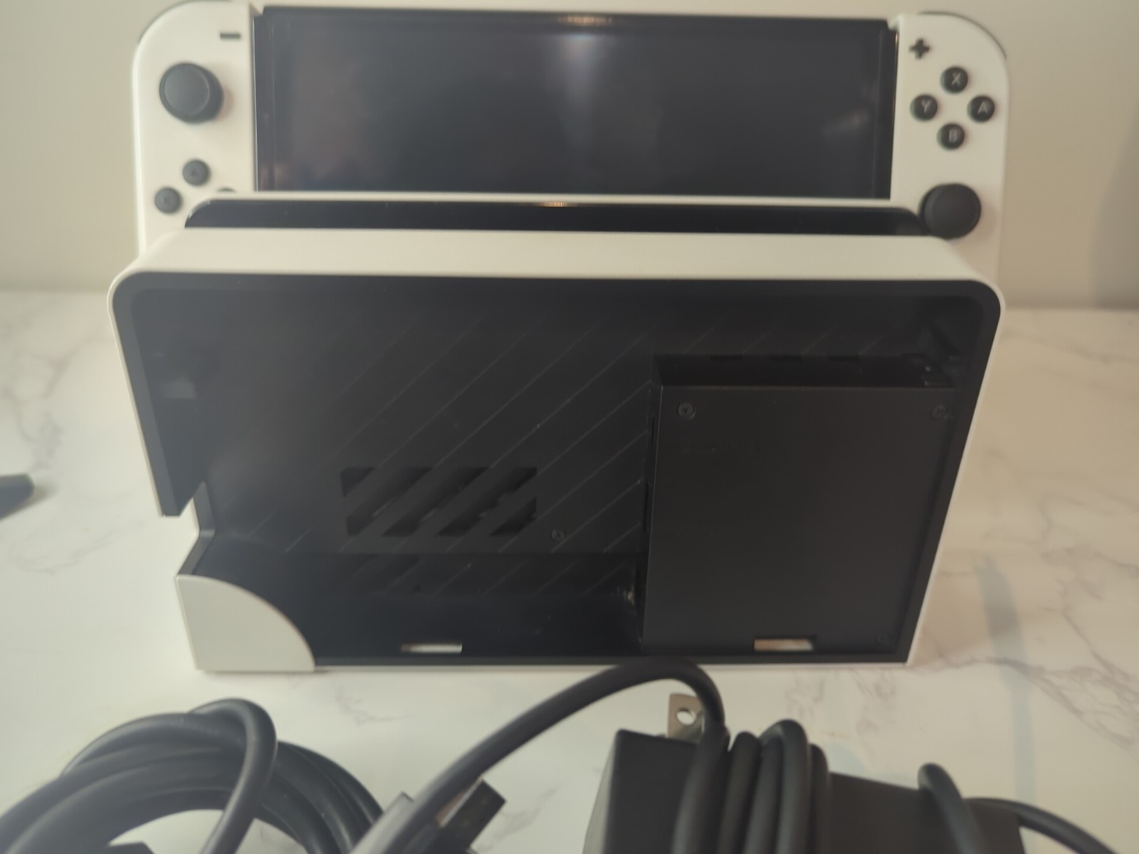 Nintendo Switch OLED (Console Only) W/Screen Protector- Original Dock & Cables