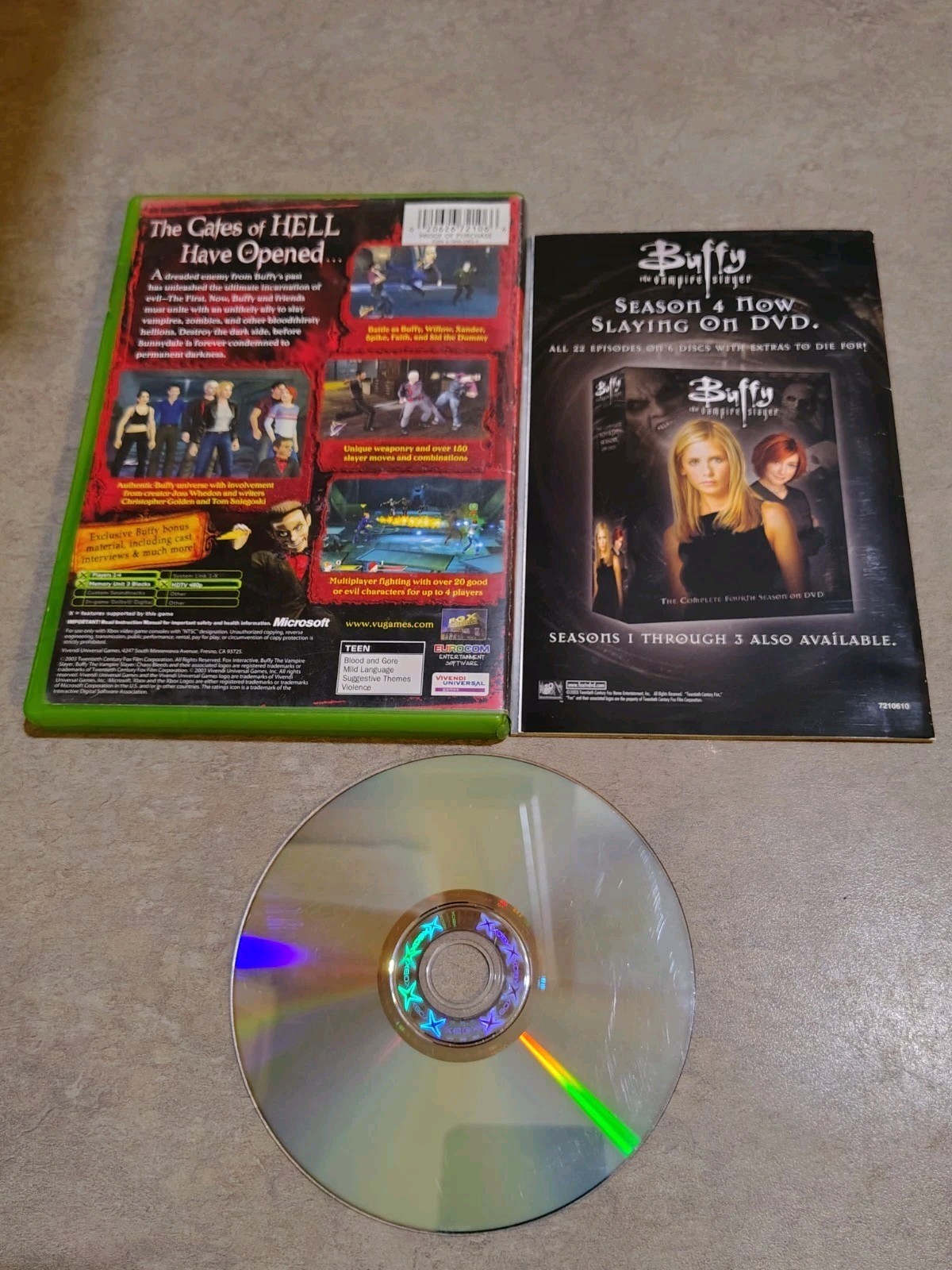 XBox Buffy the Vampire Slayer Chaos Bleeds – Complete Authentic Tested 🔥🎮😎