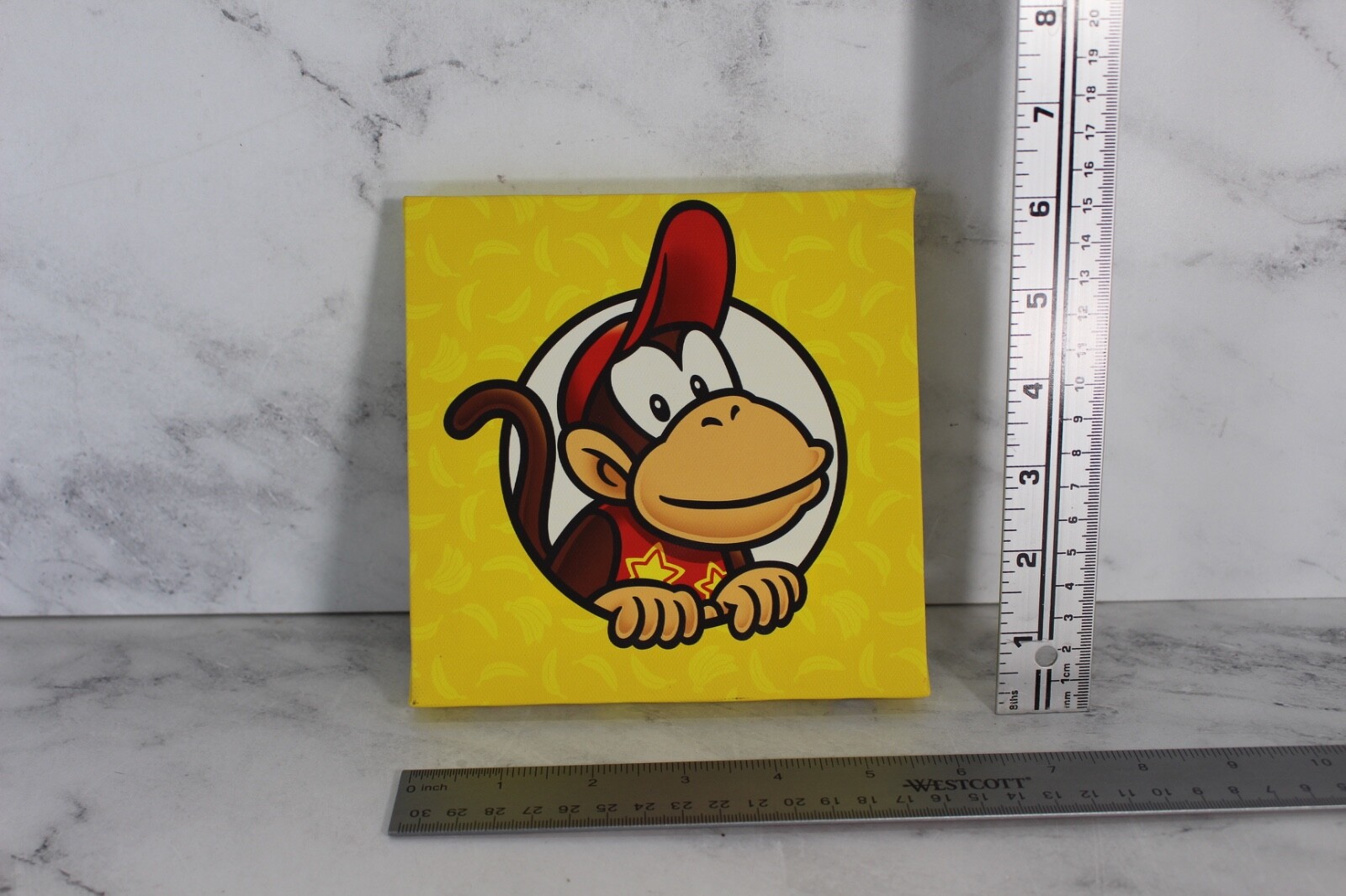 Diddy Kong, 6 x 6 Canvas Picture