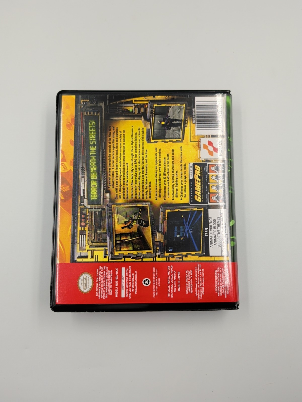 Hybrid Heaven – Nintendo 64 (N64; NO MANUAL OR ORIGINAL BOX)