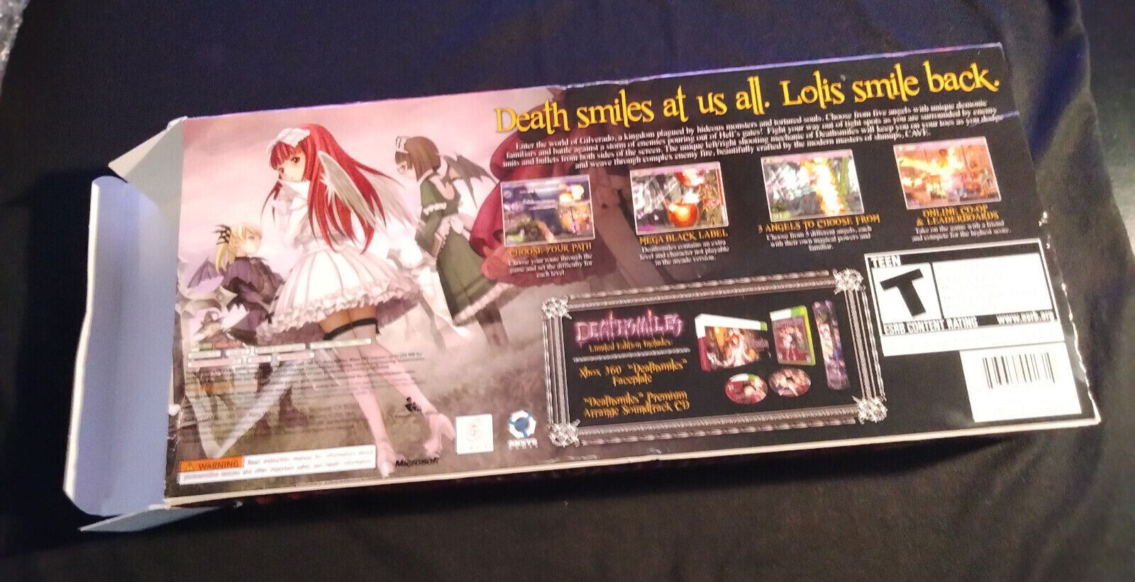 Deathsmiles – Limited Edition (Microsoft Xbox 360) CIB faceplate, game, cd STG