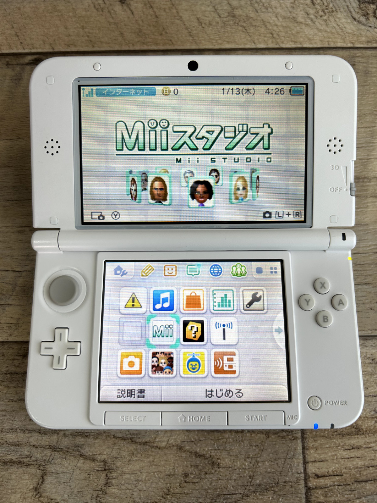 [S-rank] Nintendo 3DS LL XL console Love Plus + Nene with Charger/Stylus