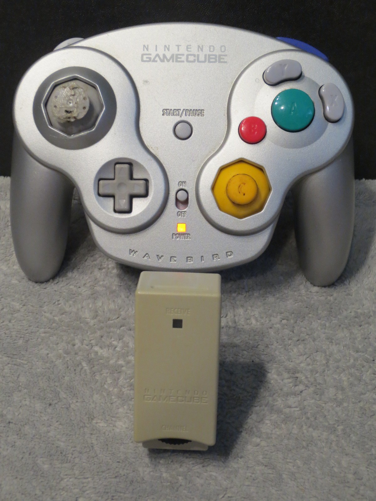GameCube Wavebird Wireless Controller w/ Receiver – Tested – Works on Ch. 2 Only