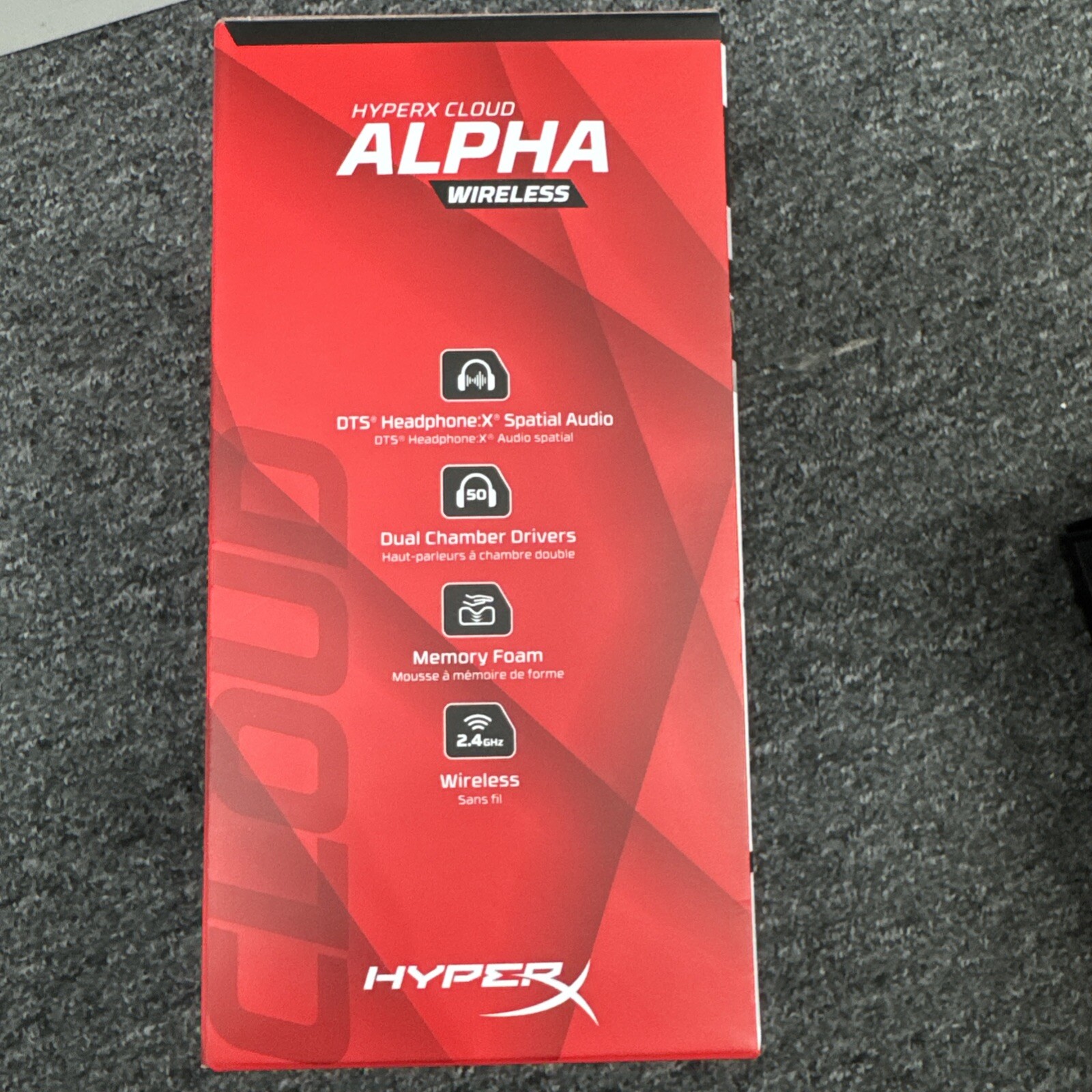 HyperX Cloud Alpha PS5/PS4 Wireless DTS Headphones 4P5D4AA Black BRAND NEW