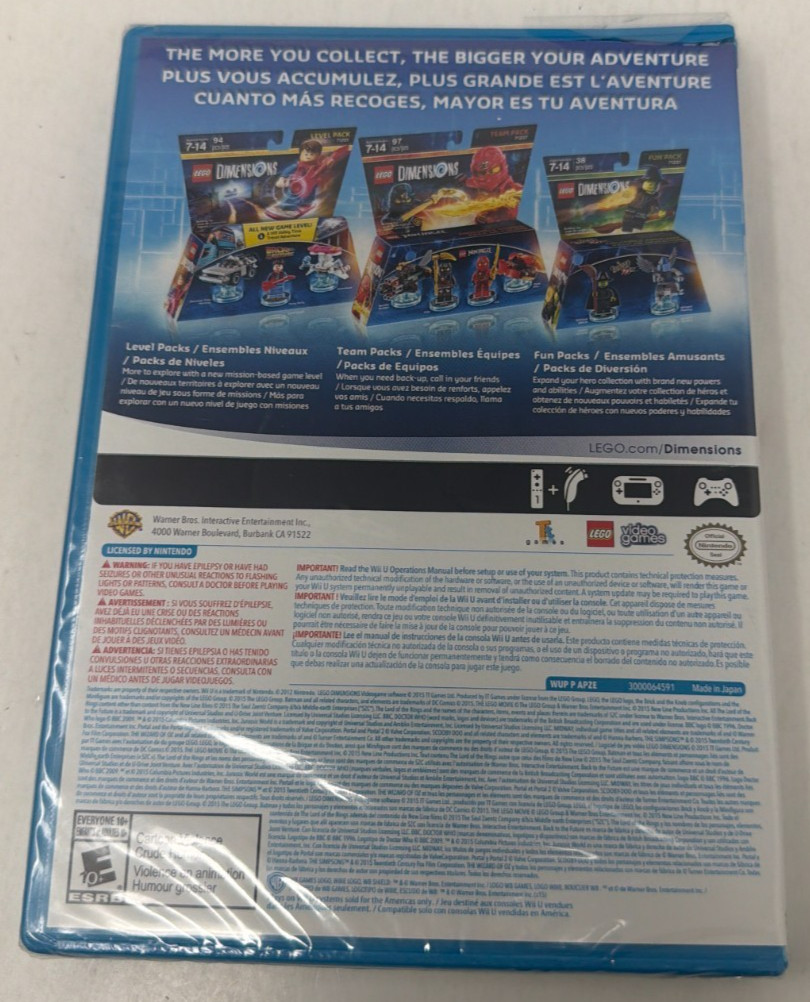 LEGO Dimensions for Nintendo Wii U brand new and factory sealed!