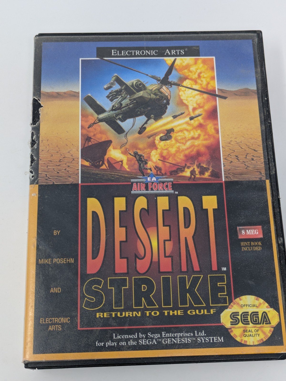 CIB Clean! EA Air Force Desert Strike (Sega Genesis, 1992) TESTED & WORKING