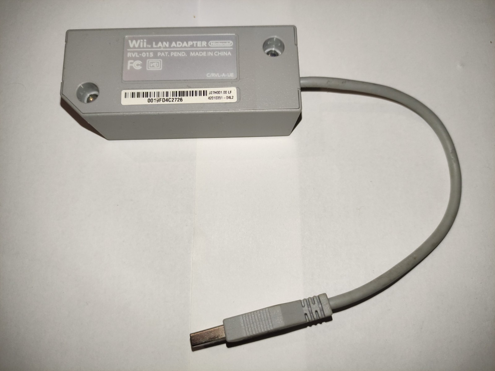 Nintendo Wii LAN Adapter RVL-015, Official, Japan, Tested