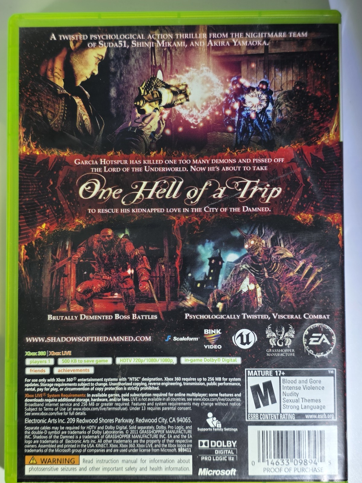 Shadows of the Damned – Xbox 360 – Authentic & Tested