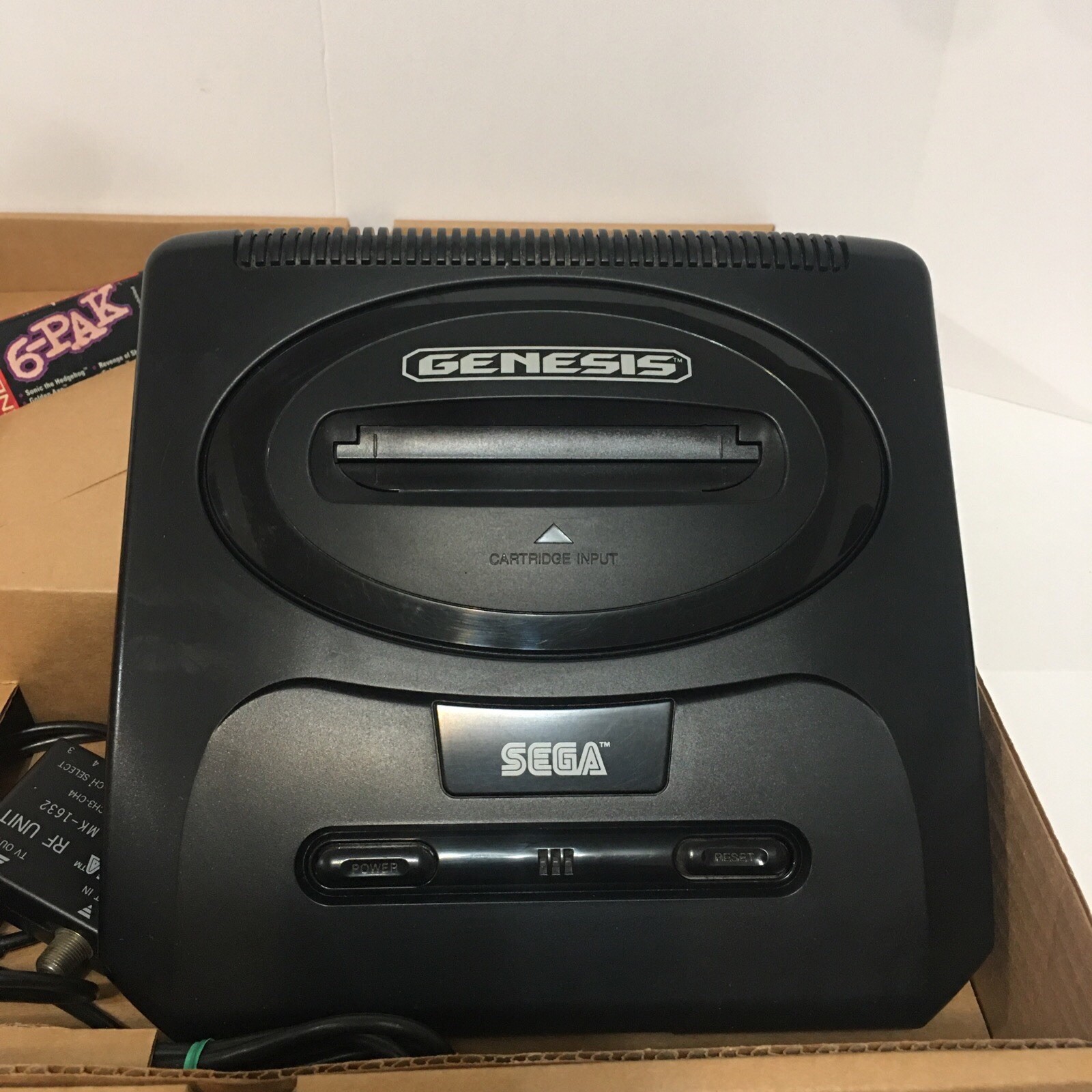 Sega Genesis Model 2 Console Complete in Box 6 Pak System CIB