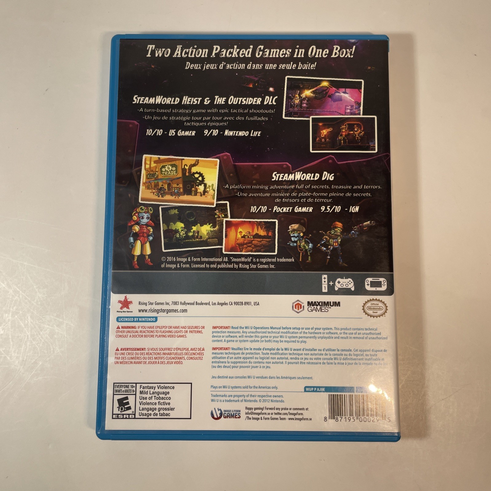 SteamWorld Collection (Nintendo Wii U 2016) CIB Complete Steam World Heist Dig