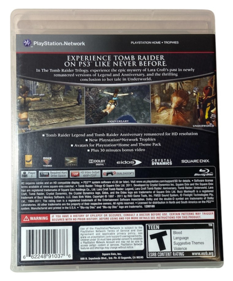 The Tomb Raider Trilogy PS3