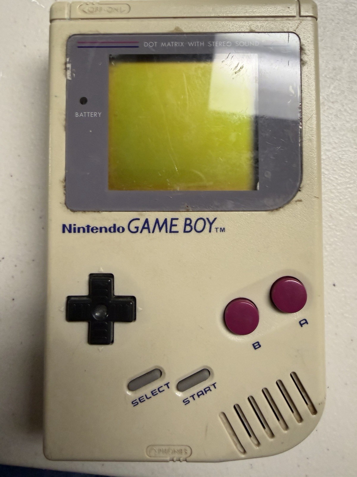 Nintendo Game Boy Launch Edition Handheld System – Gray TESTED AND WORKING