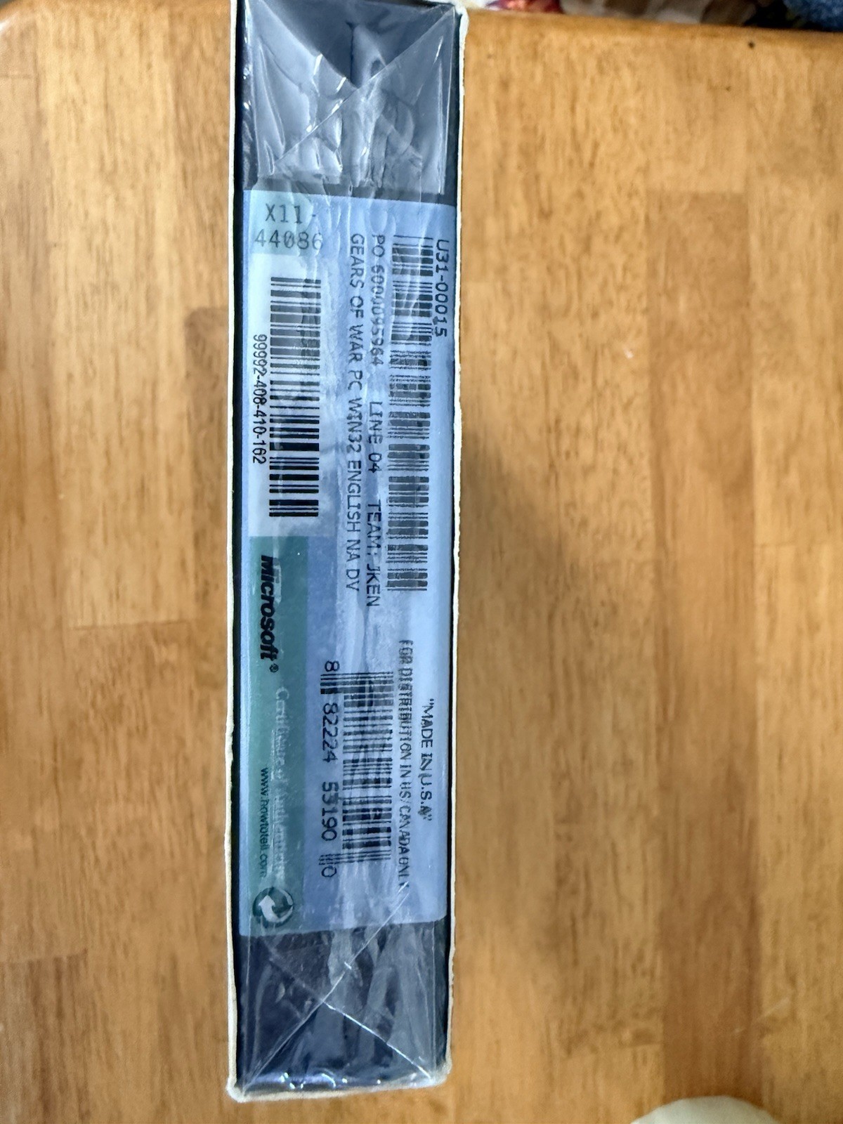 Gears of War PC 2007 SEALED with Slip Cover