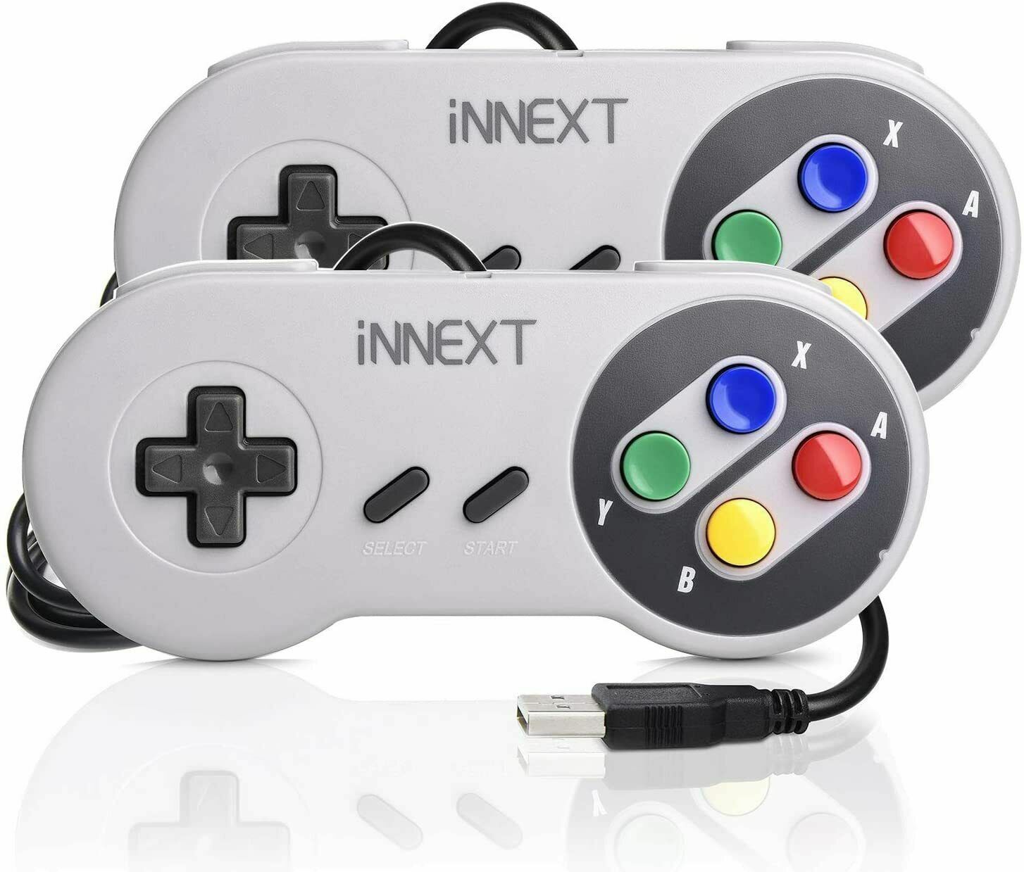 USB N64 Controller Wired/ Wireless SNES NES Joypad For Win PC MAC Raspberry Pi