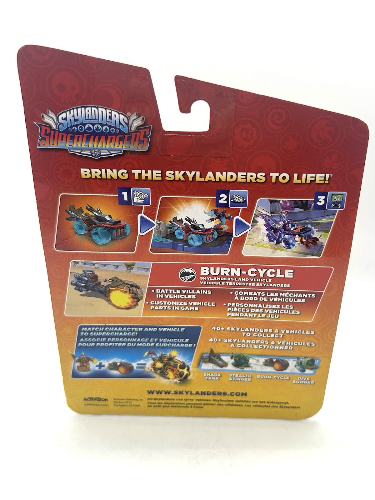 2015 Skylander Superchargers Figure Burn-Cycle Land Vehicle- New In Box