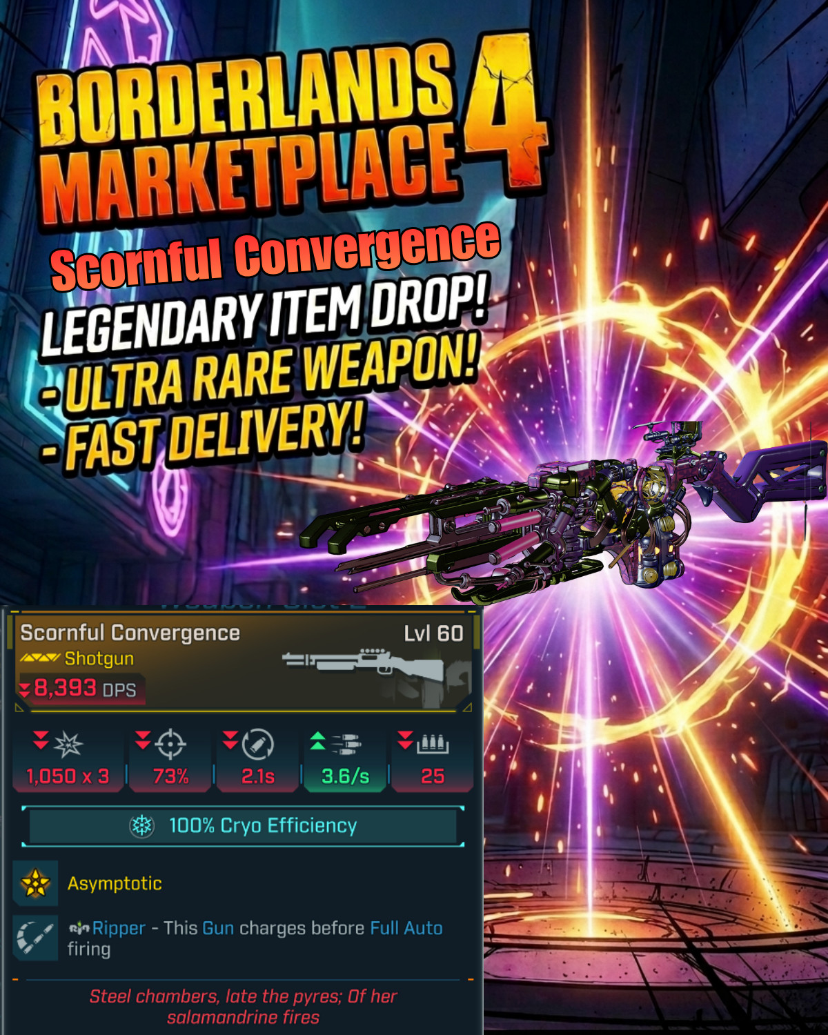 Borderlands 4⚡GloamReaper C4SH Build⚡YouTuber Build ⚡PC-PS-XBOX⚡