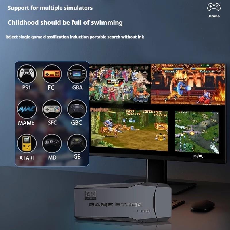 4K HDMI Retro Game Console Output Plug and Play 20000+ Game Gamepad Controllers