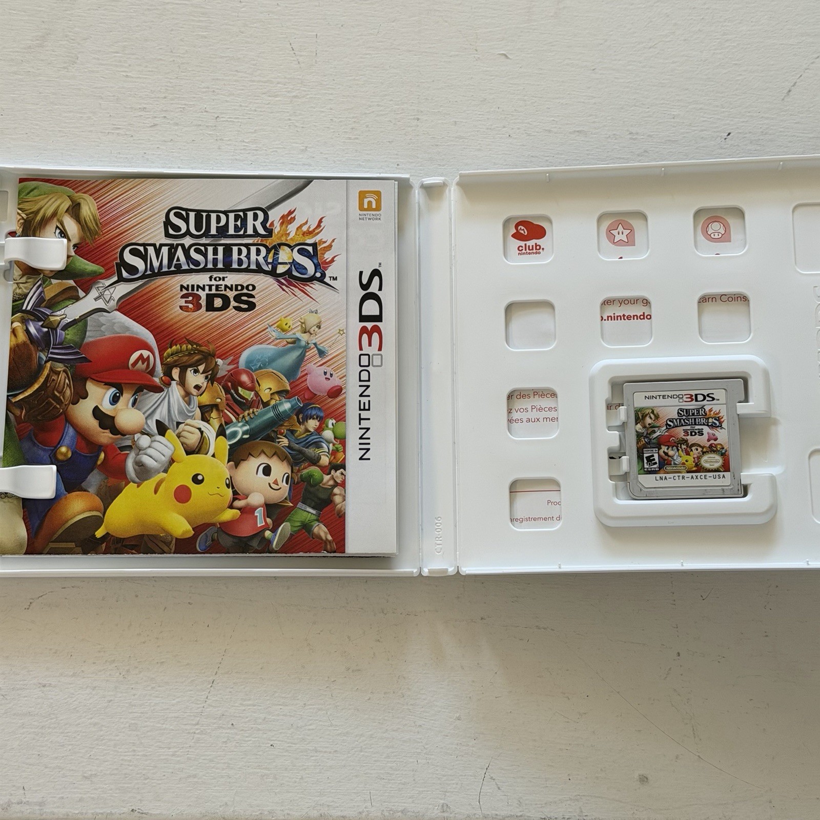 Super Smash Bros. (Nintendo 3DS, 2014) Complete w/ Manual Tested