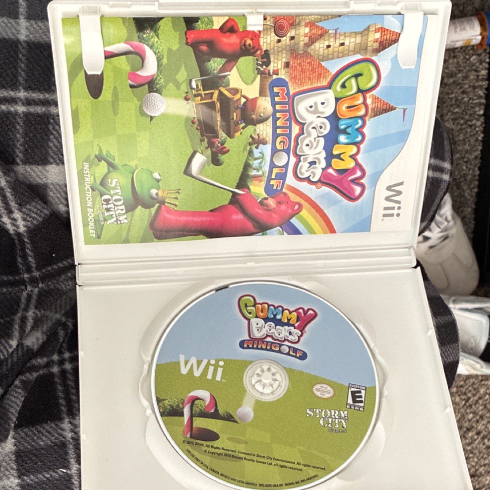 Storm City Games Gummy Bears Minigolf Nintendo Wii Sports Manual 2010 NTSC E