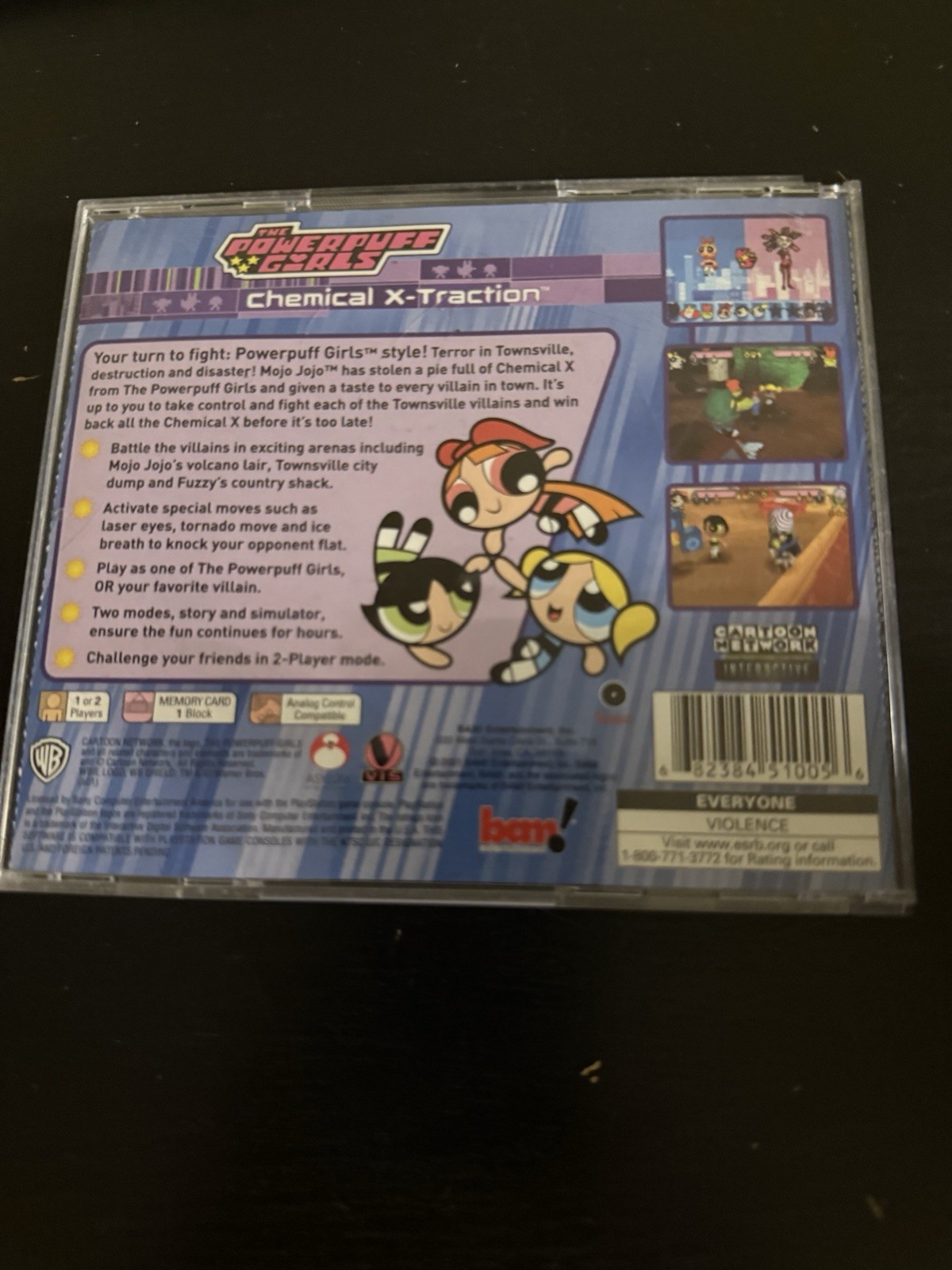 The Powerpuff Girls Chemical X-Traction PlayStation 1 Game Good Condition