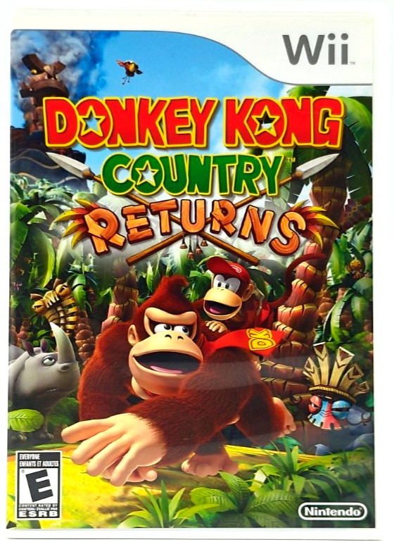 Donkey Kong Country Returns – Nintendo Wii COMPLETE CIB FREE SHIPPING