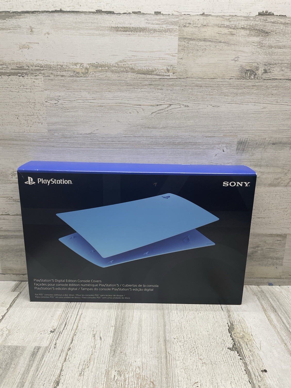 Sony PlayStation 5 Starlight Blue Digital Edition OEM Console Covers