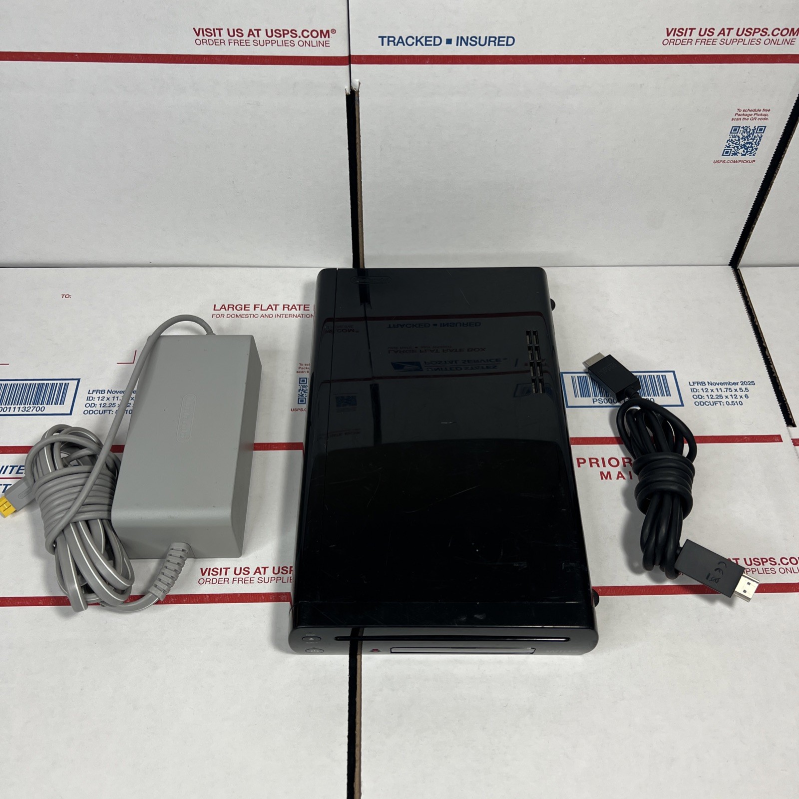 Nintendo Wii U Black 32GB Deluxe Console / Power Only – SAME DAY SHIP – WARRANTY